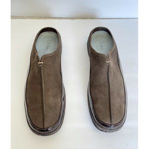 Cole Haan Size 10B Men's Dark Tan/Brown  Suede & Patent Leather Loafer 